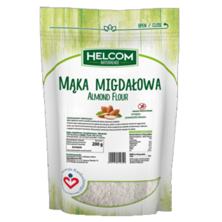 Mąka Migdałowa do Wypieków Gofrów - Witamina E Zdrowe Tłuszcze 200 g Helcom
