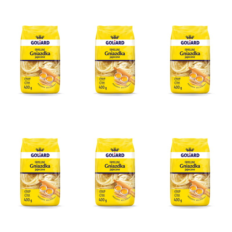 Goliard makaron familijny gniazdka 400 g X6