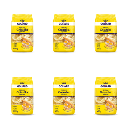 Goliard makaron familijny gniazdka 400 g X6