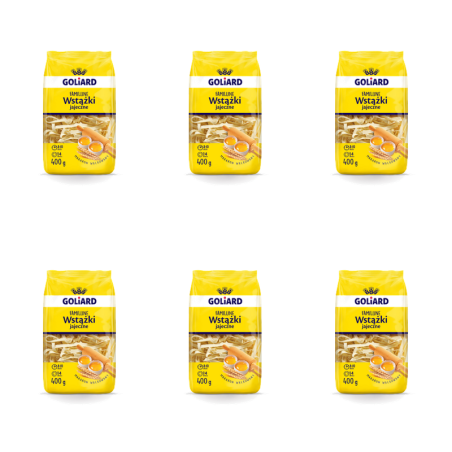 Goliard makaron familijny wstążki 400g X6