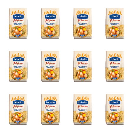 Lubella Jajeczna 5 jaj Makaron nitki 400 g X12