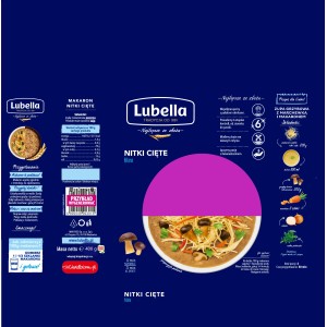 Lubella Filini Makaron Nitki cięte 400 g X18