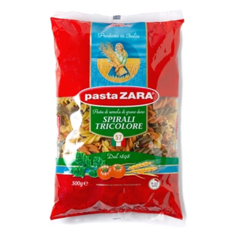 Pasta Zara Spirali Tricolore 500g (świderek 3 kolory)