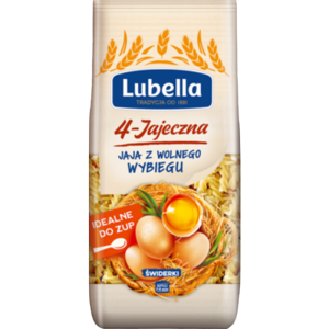 Lubella 4-jajeczna Makaron świderki 250 g