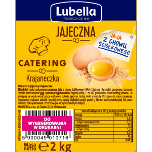 Lubella Jajeczna Catering Krajaneczka 2kg