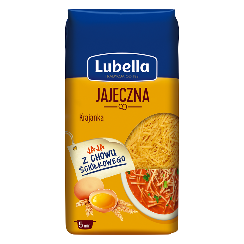 Lubella Jajeczna Makaron krajanka 250 g
