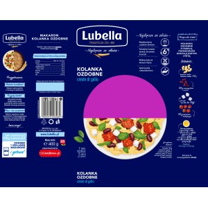 Lubella Creste di Gallo Makaron Kolanka ozdobne 400 g