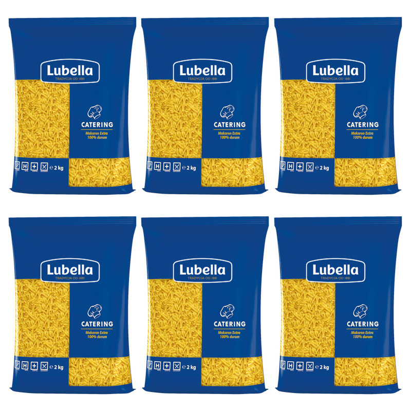 Lubella Catering Makaron świder 2 kg X6