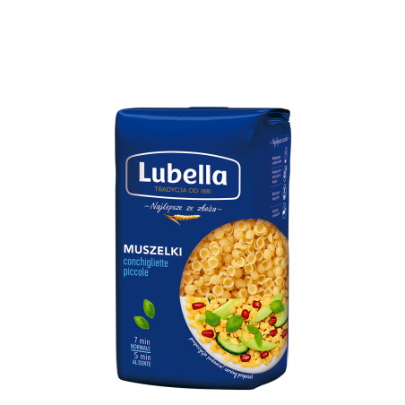 Lubella Conchigliette Piccole Makaron Muszelki małe 400 g