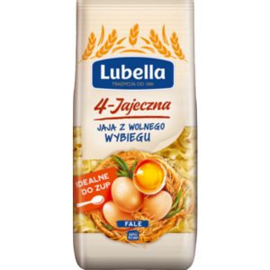 Lubella 4-jajeczna Makaron fale 250 g
