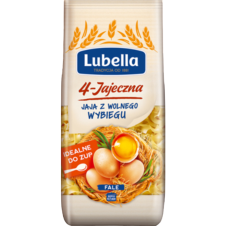 Lubella 4-jajeczna Makaron fale 250 g