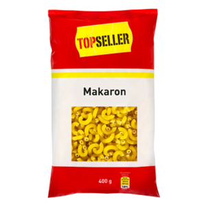 TOPSELLER Makaron Pszenny Kolanka Uniwersalny Bezjajeczny do Zup Sosów 400g