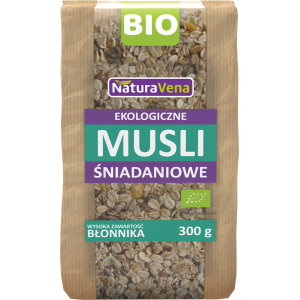 NATURAVENA Ekologiczne musli śnadaniowe 300g