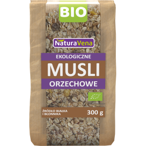 NATURAVENA Ekologiczne musli orzechowe 300g