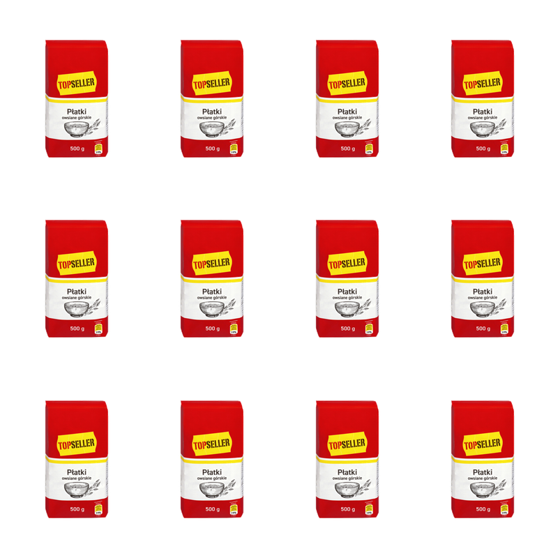 TOPSELLER Płatki owsiane górskie 500g X12