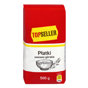 TOPSELLER Płatki owsiane górskie 500g X12
