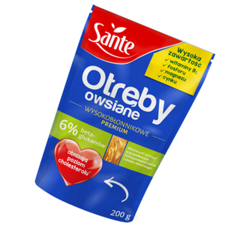 Otręby owsiane wysokobłonnikowe Sante 200g