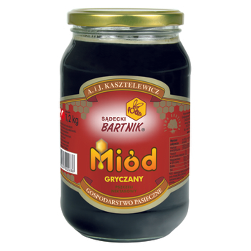Sądecki Bartnik Miód gryczany pszczeli nektarowy 1,2 kg