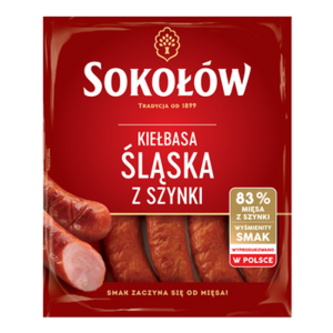 Kiełbasa śląska z szynki 500g Sokołów
