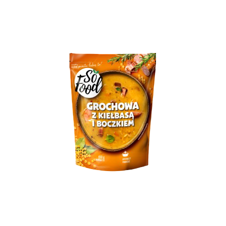 So Food Zupa grochowa z kiełbasą i boczkiem 450g