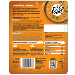 So Food Zupa grochowa z kiełbasą i boczkiem 450g