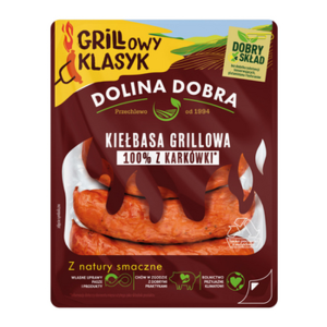 Kiełbasa grillowa 100% z karkówki 375 g Dolina Dobra