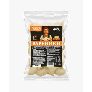 WEDA Pierogi z ziemniakami, skwarkami i cebulą 400 g
