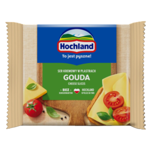 Hochland Gouda. Ser kremowy topiony w plastrach z Goudą 130g