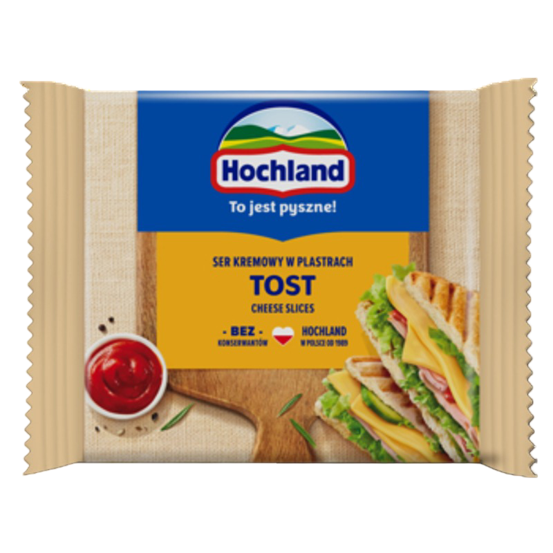 Hochland Tost. Ser kremowy topiony w plastrach 130g