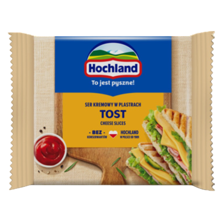 Hochland Tost. Ser kremowy topiony w plastrach 130g