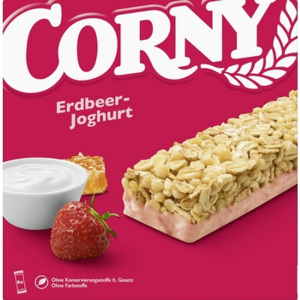 Corny Base multipack o smaku jogurtu truskawkowego 6x25g