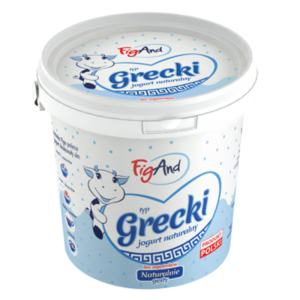 Jogurt Grecki 10% wiaderko 1 kg Figand