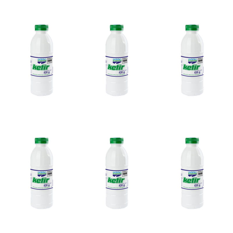 Kefir Krasnystaw 2% - Naturalny Probiotyk Żywe Kulturty Bakterii 420 g X6