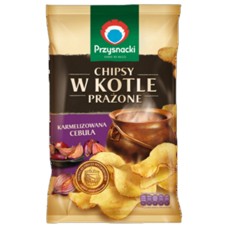 Przysnacki Chipsy w kotle prażone Karmelizowana cebula 125g
