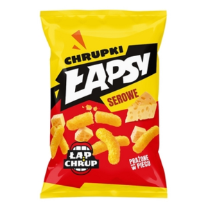 ŁAPSY Chrupki kukurydziane o smaku sera 130 g