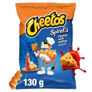 Chrupki Kukurydziane o Smaku Serowym z Ketchupem - Cheetos Spirals 130 g
