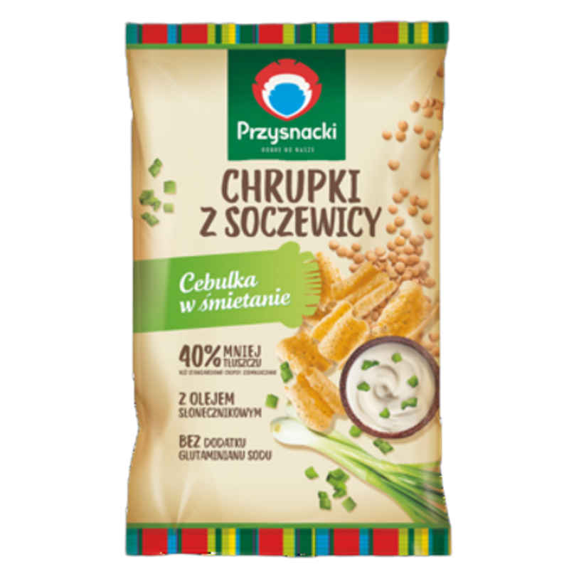 Przysnacki Chrupki z soczewicy cebulka w śmietanie 80g