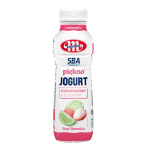 Mlekovita Jogurt liczi-limonka wzbogacony SBA 330g