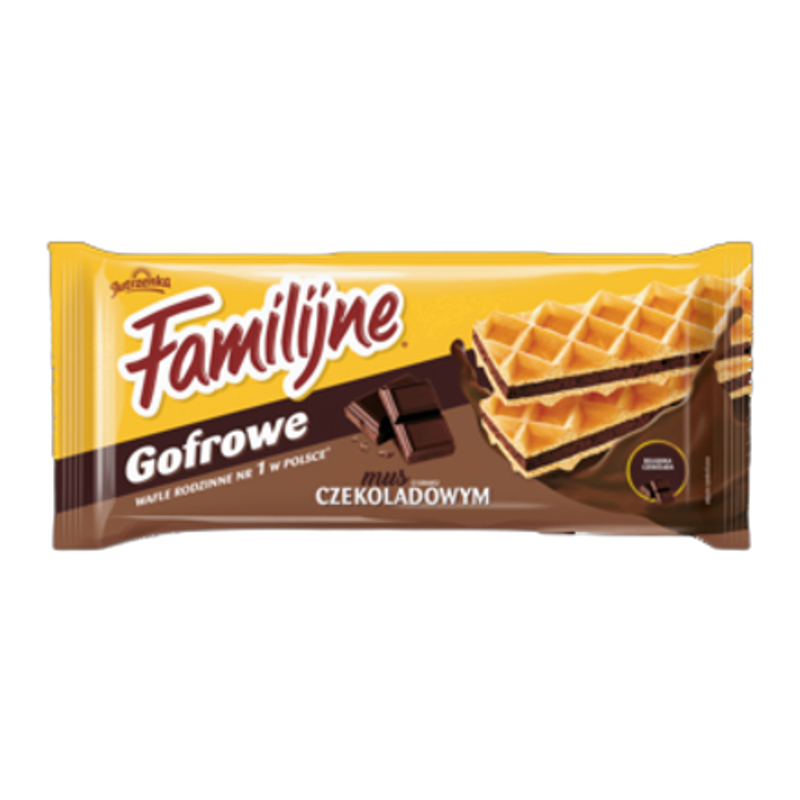 Wafle Familijne Gofrowe Czekoladowe 130g