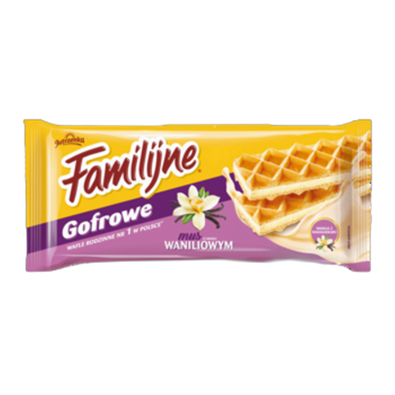 Jutrzenka Wafle Familijne Gofrowe Waniliowe 130g