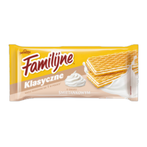 Familijne Wafle o smaku śmietankowym 180 g