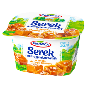 Piątnica Serek Homogenizowany o smaku słonego karmelu 150g