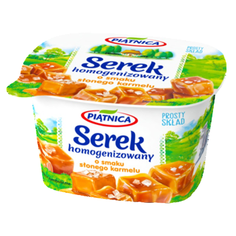 Piątnica Serek Homogenizowany o smaku słonego karmelu 150g