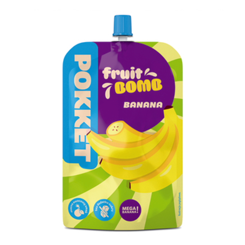 Pokket Mus Fruit Bomb bananowy 180g