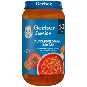 Gerber Zupka pomidorowa z ryżem 250g