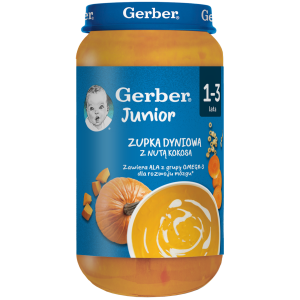 Gerber Zupka Dyniowa z nutą kokosa 250g