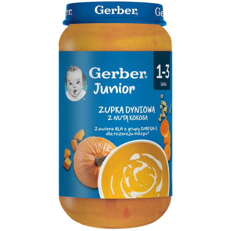 Gerber Zupka Dyniowa z nutą kokosa 250g