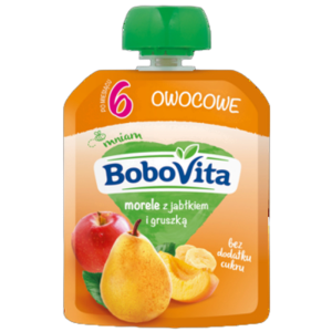 BoboVita Morele z jabłkiem i gruszką po 6 miesiącu 80 g
