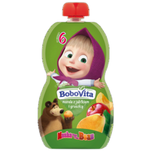 BoboVita Mus Morele z Jabłkiem i Gruszką po 6 miesiącu 100 g