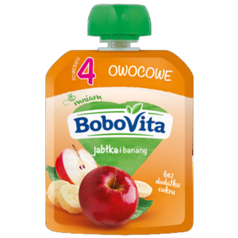 BoboVita Jabłka i banany po 4 miesiącu 80 g
